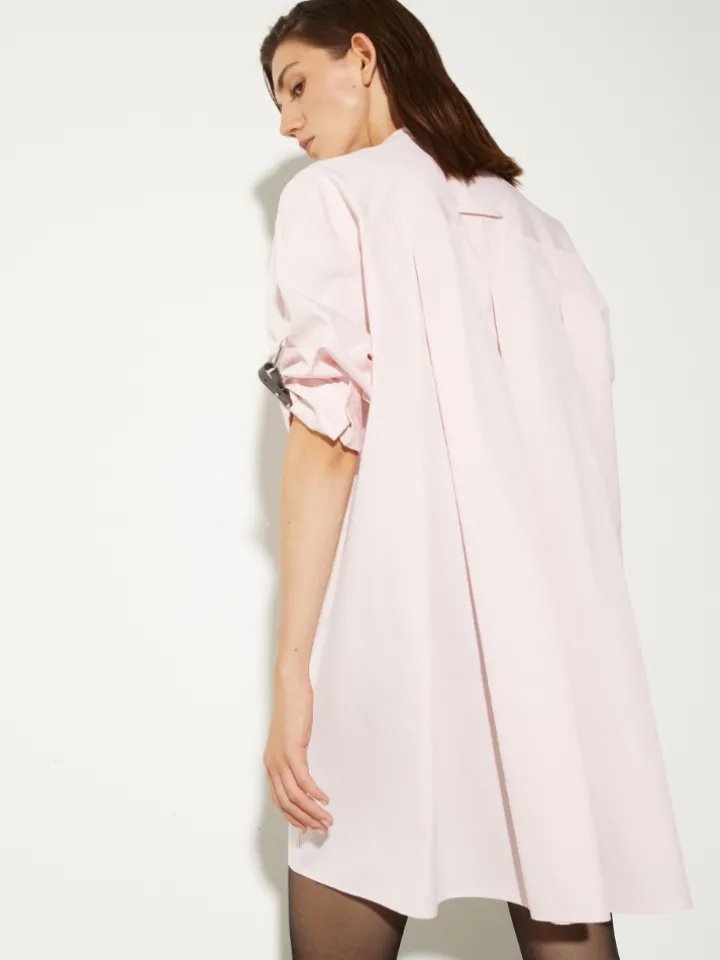 Poplin tunic dress - pink