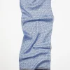 Printed silk-twill scarf - navy