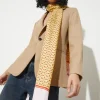 Printed silk-twill scarf - yellow