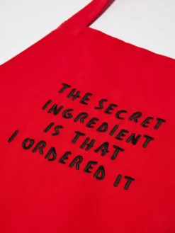 P. Terzini &Co.llaboration apron - red