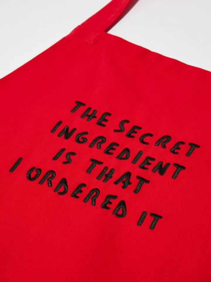 P. Terzini &Co.llaboration apron - red