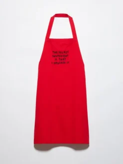 P. Terzini &Co.llaboration apron - red