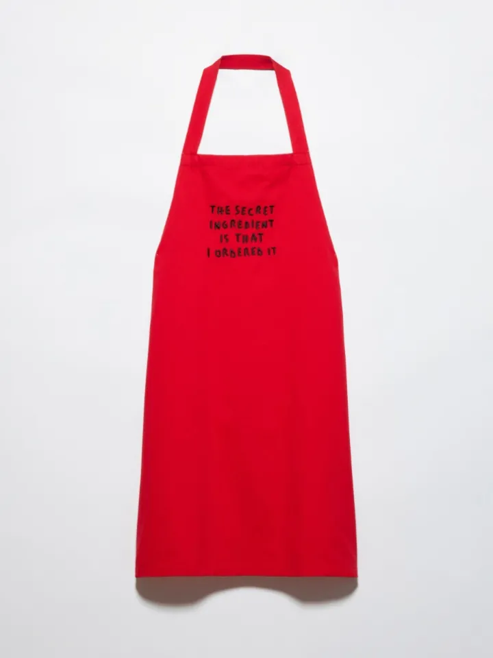 P. Terzini &Co.llaboration apron - red