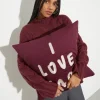 P. Terzini &Co.llaboration cushion - bordeaux