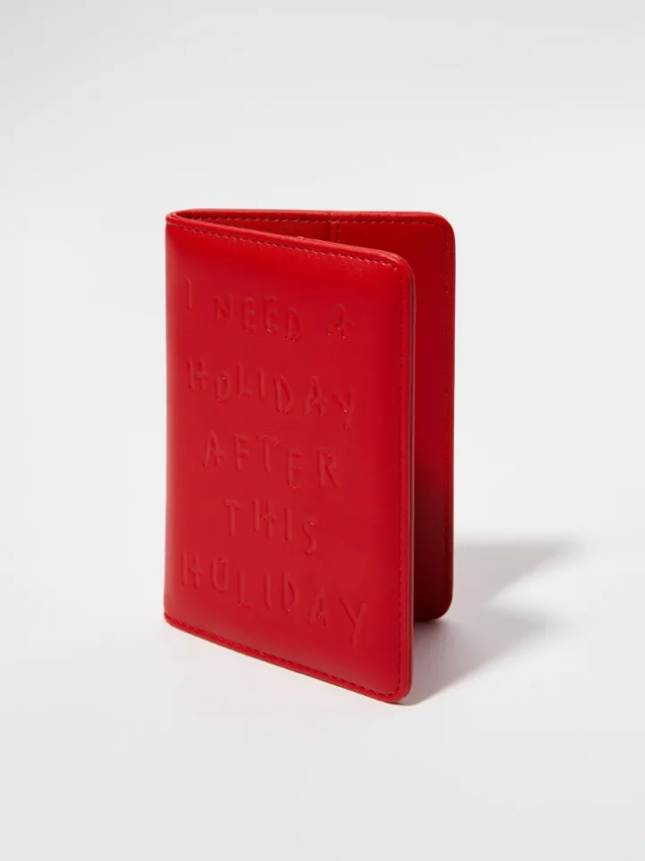 P. Terzini &Co.llaboration passport holder - red