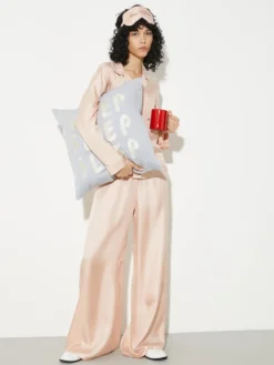 P. Terzini &Co.llaboration silk trousers - pink