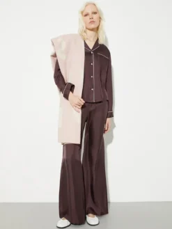 P. Terzini &Co.llaboration silk shirt - aubergine
