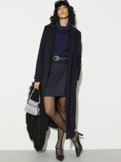 Pure cashmere polo neck - ultramarine