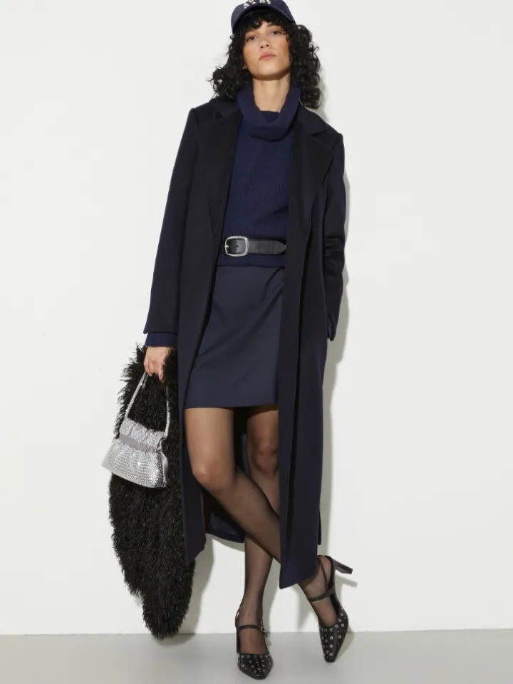 Pure cashmere polo neck - ultramarine