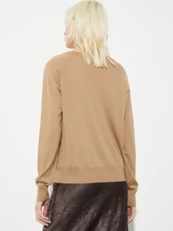Pure merino wool jumper - camel