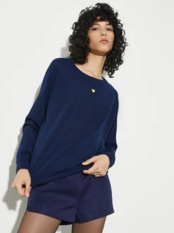 Pure merino wool jumper - navy