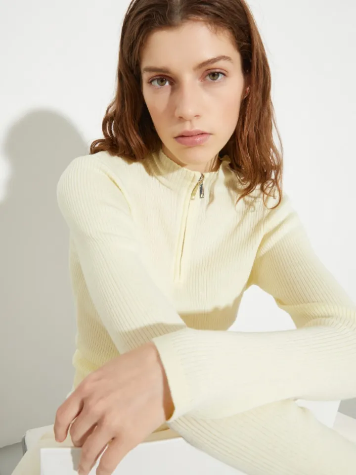 Pure merino wool jumper - vanilla