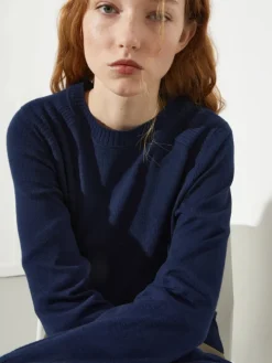 Pure merino wool sweater - navy