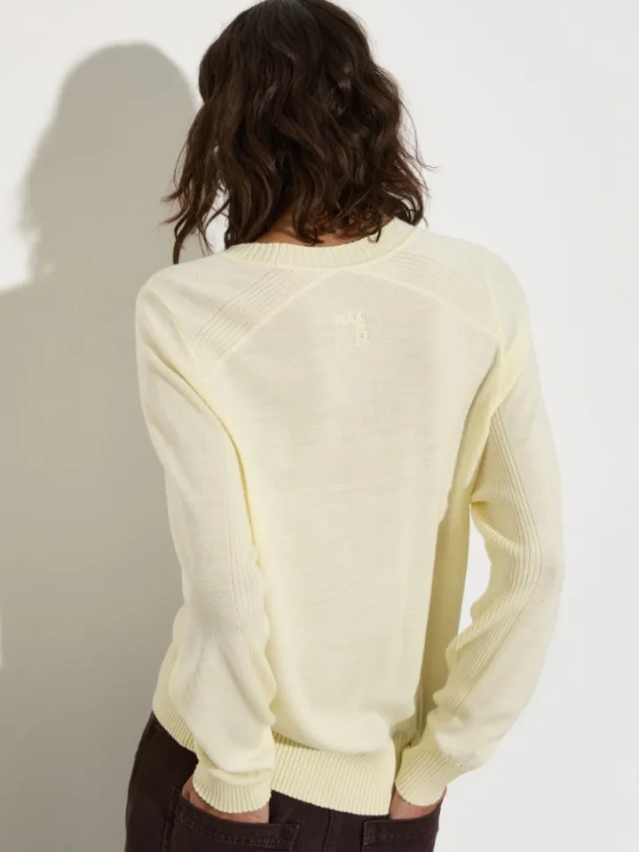 Pure merino wool sweater - vanilla