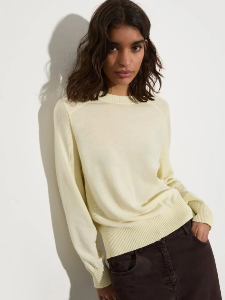 Pure merino wool sweater - vanilla