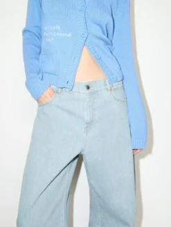 Re-Edit barrel-leg jeans - light blue