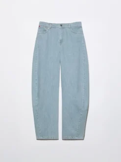 Re-Edit barrel-leg jeans - light blue
