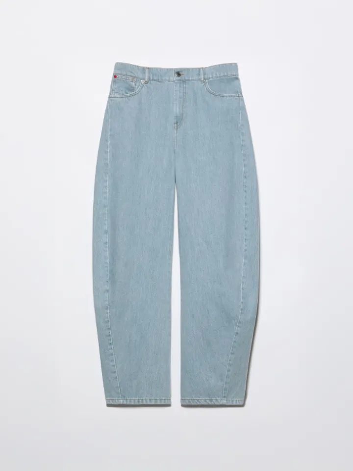 Re-Edit barrel-leg jeans - light blue