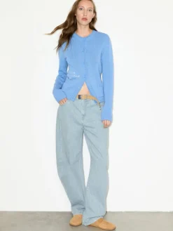 Re-Edit barrel-leg jeans - light blue