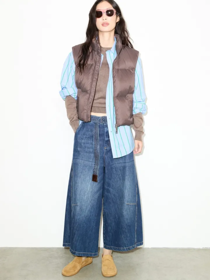 Re-Edit long Bermuda jeans - navy