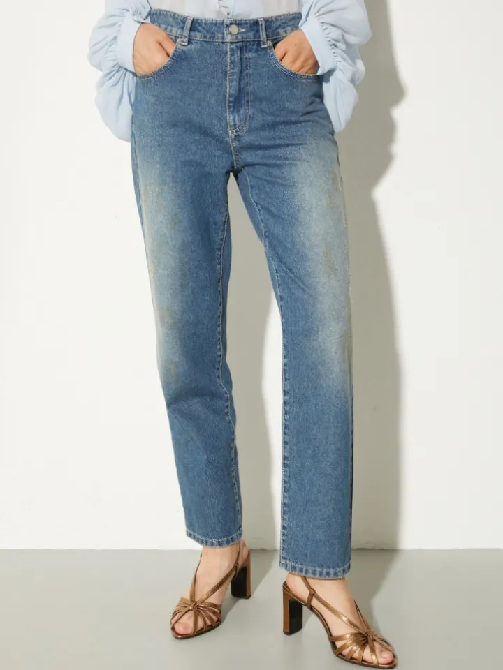Re-Edit slim-leg jeans - navy