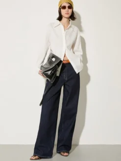 Relaxed-fit linen shirt - ivory