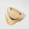 Resin and metal brooch - banana