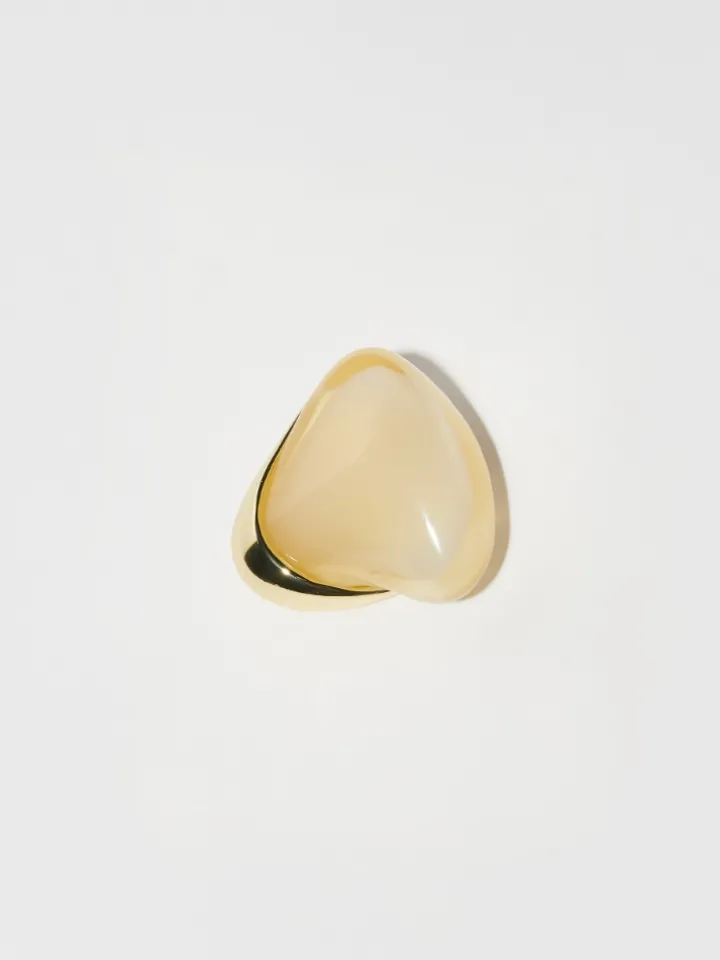 Resin and metal brooch - banana