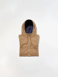 Reversible hooded collar - camel