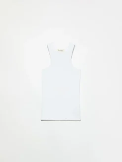 Ribbed tank top Sami Miró &Co.llaboration - optical white