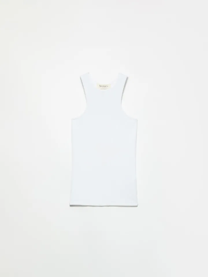 Ribbed tank top Sami Miró &Co.llaboration - optical white