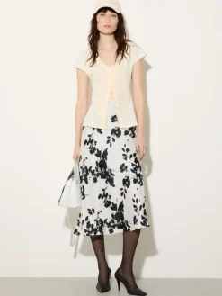 Ruched jersey top - vanilla