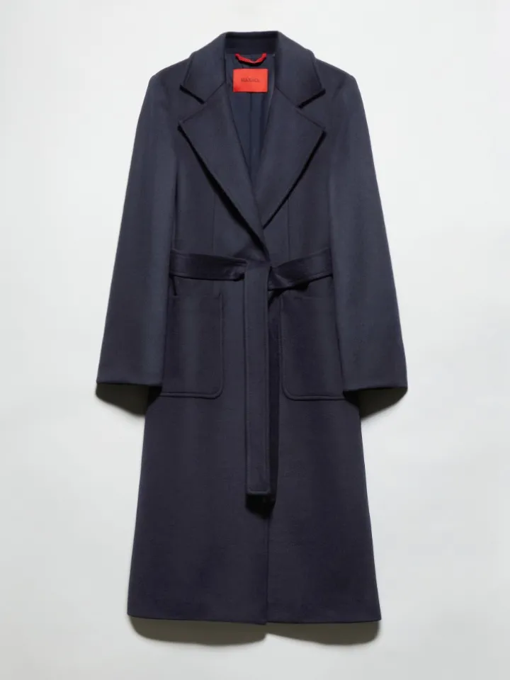 Runaway coat in drap - navy