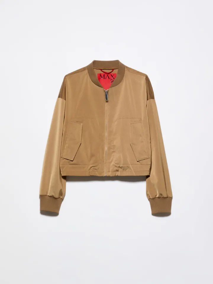 Satin bomber jacket - buck