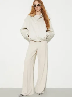 Silk and jersey T-shirt - white