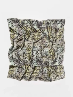 Silk-twill scarf - brown