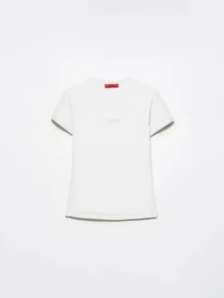 Slim-fit cotton-jersey T-shirt - optical white