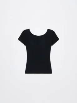 Slim-fit jersey T-shirt - black