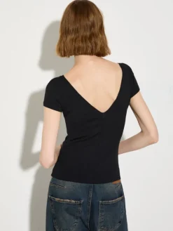 Slim-fit jersey T-shirt - black