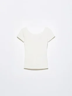 Slim-fit jersey T-shirt - white