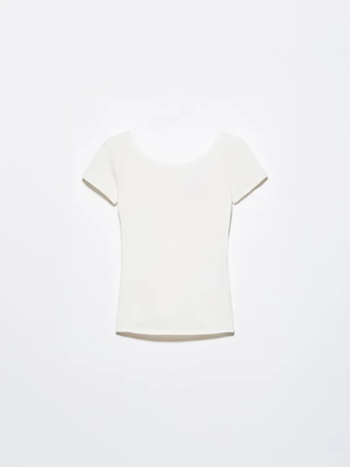Slim-fit jersey T-shirt - white