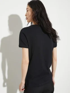 Slim-fit logo T-shirt - black