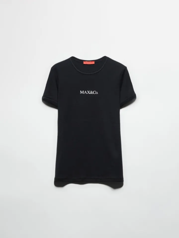 Slim-fit logo T-shirt - black