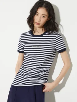 Slim-fit logo T-shirt - navy