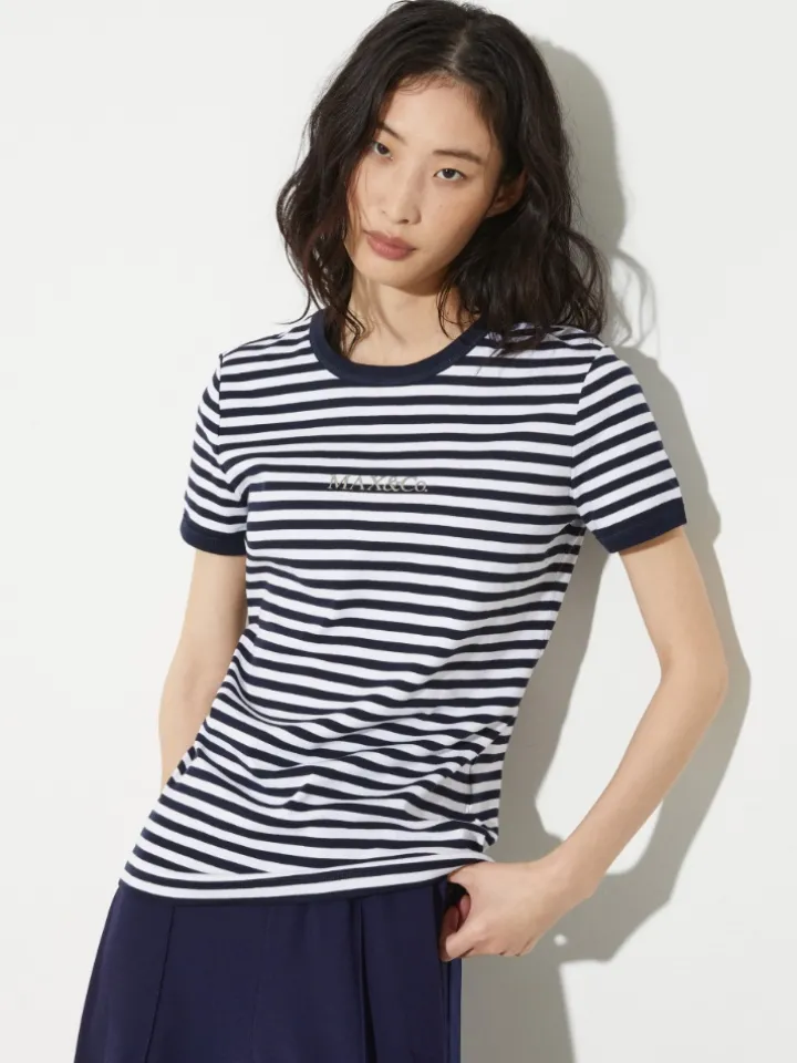 Slim-fit logo T-shirt - navy