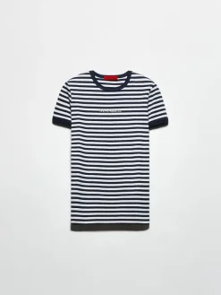 Slim-fit logo T-shirt - navy