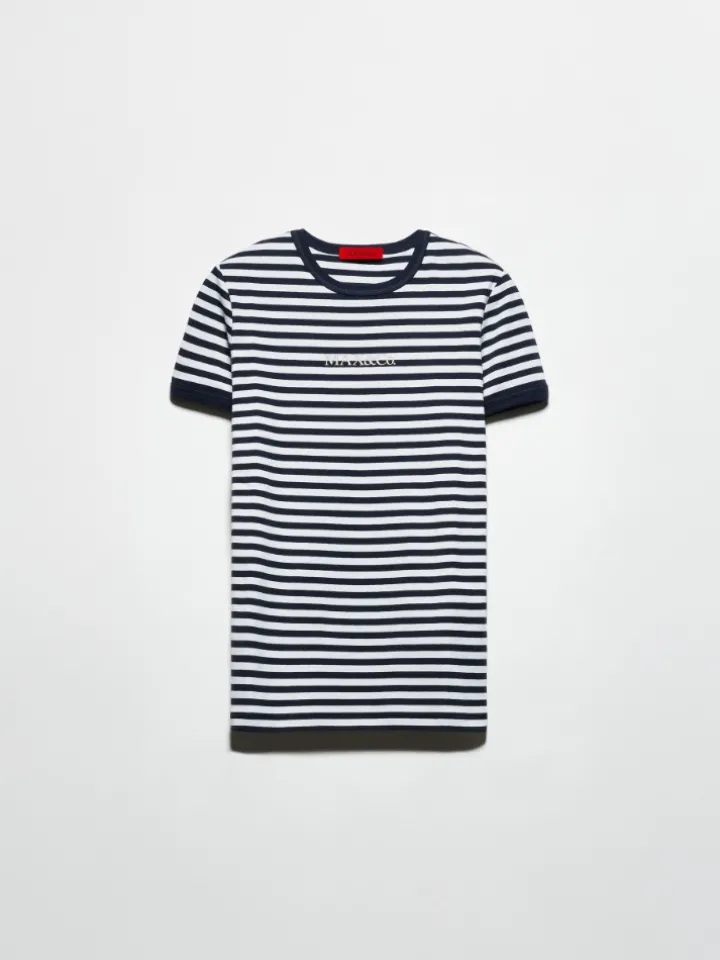 Slim-fit logo T-shirt - navy