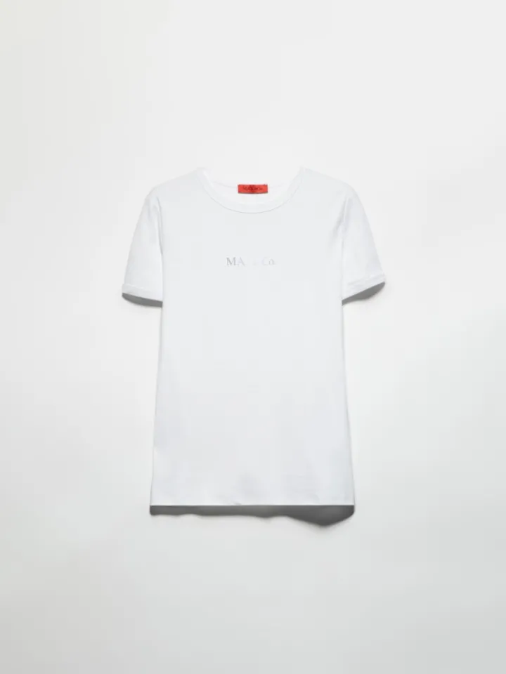 Slim-fit logo T-shirt - optical white