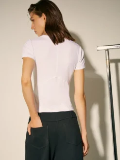 Slim-fit T-shirt Sami Miró &Co.llaboration - optical white