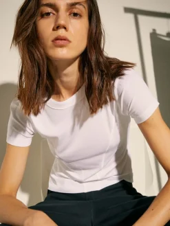 Slim-fit T-shirt Sami Miró &Co.llaboration - optical white